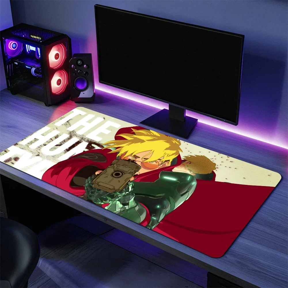 Anime Trigun Stampede For PC Large MousePads Desk Gaming Mouse Pad Stitched Edges  Base Extended 3
