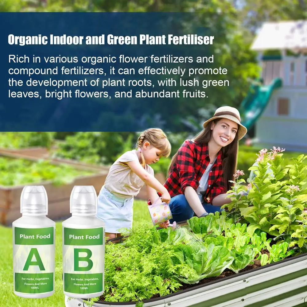 Description Picture 2 of itemFertilizer A And B Hydroponic Garden Plant Food Plant Fertilizer For Flowers Vegetables Grass Hydroponic Nutrients Fertilizer