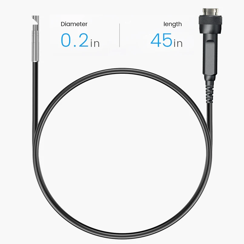 Teslong  5" IPS Screen 5mm Lens Rifle Borescope Visual Gun Cleaning Camera 115cm Flexible Probe 6