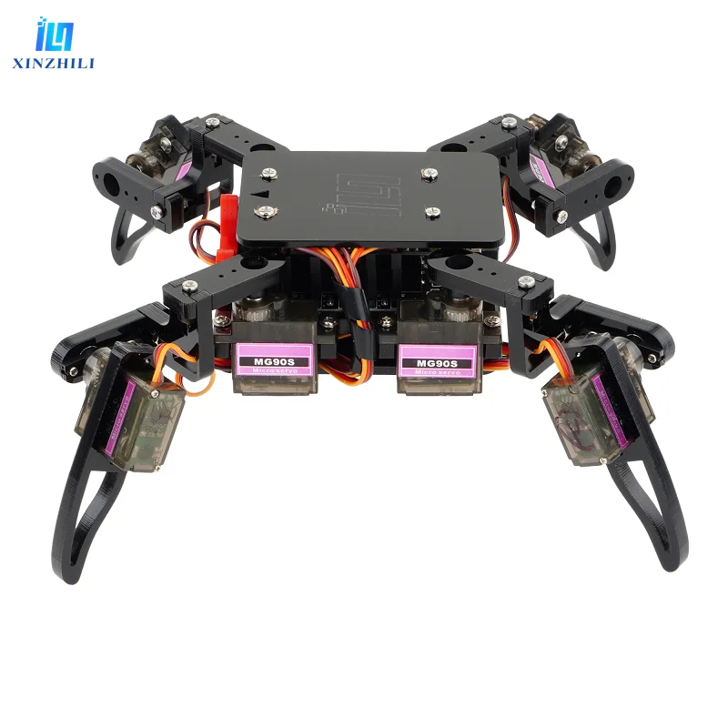 Bionic Quadruped Spider Scientific Robot Kit Toy for Arduino, Multi-function DIY Assembly Building Blocks Smart Toys