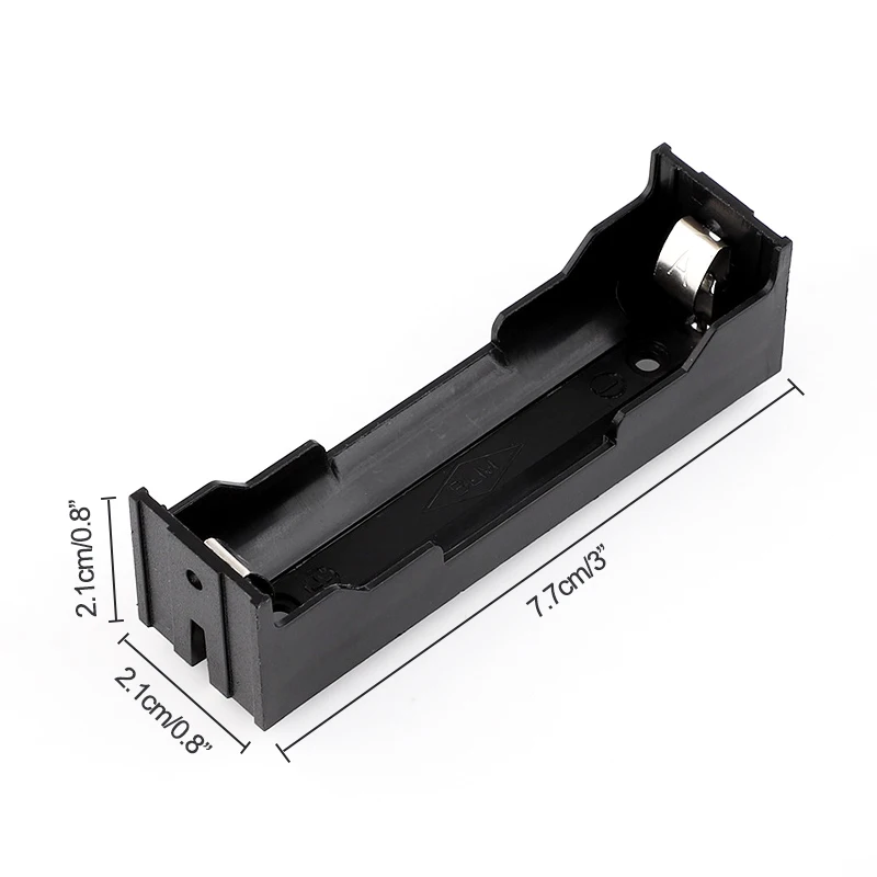 ABS 18650 Black Power Bank custodie 1X 2X 3X 4X 18650 batteria fai da te di alta qualità 1 2 3 4 Slot batterie contenitore con perno rigido - immagine 2