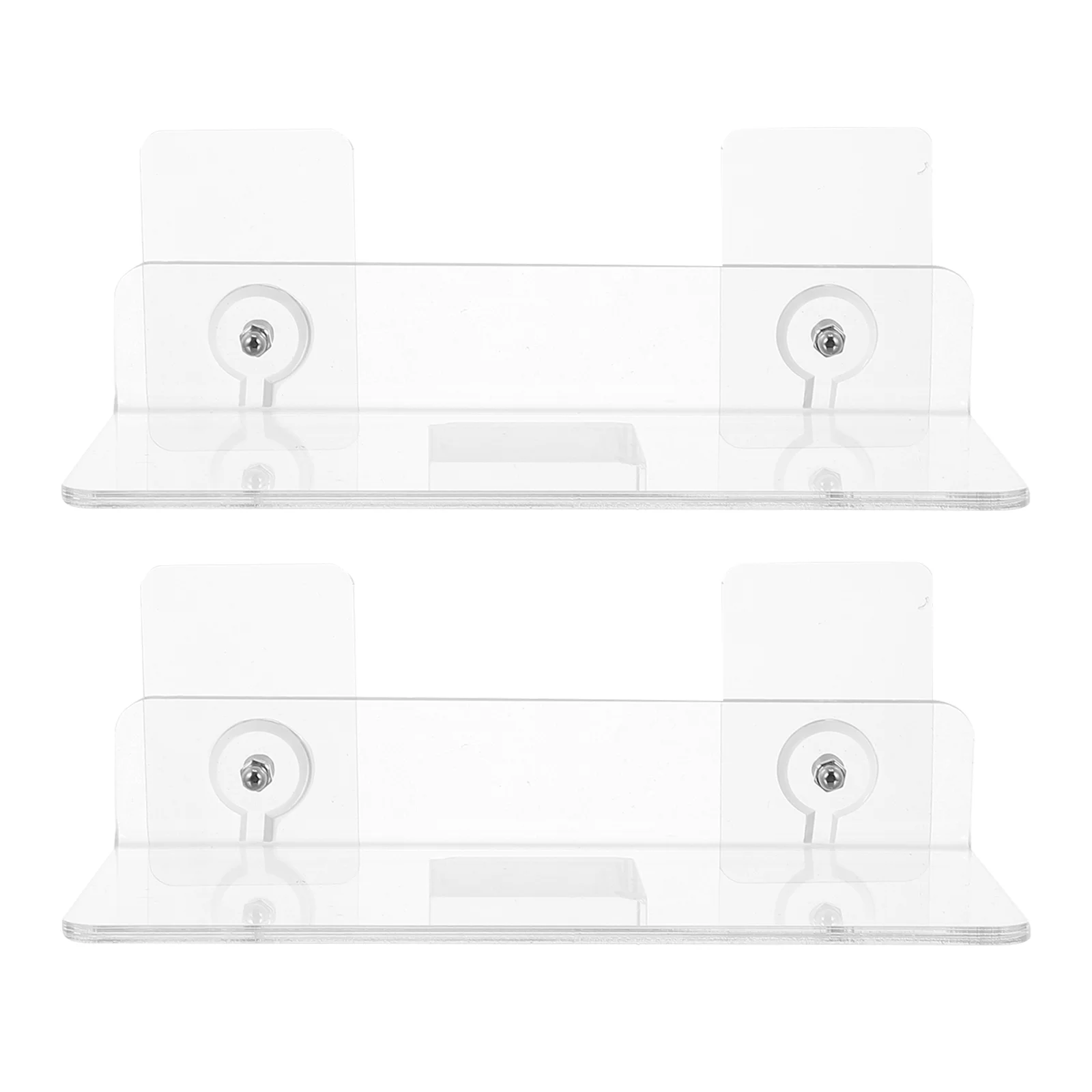 

2 Pcs Bathroom Wall Hanging Shelf Acrylic Storage Racks Sundries Storage Holders