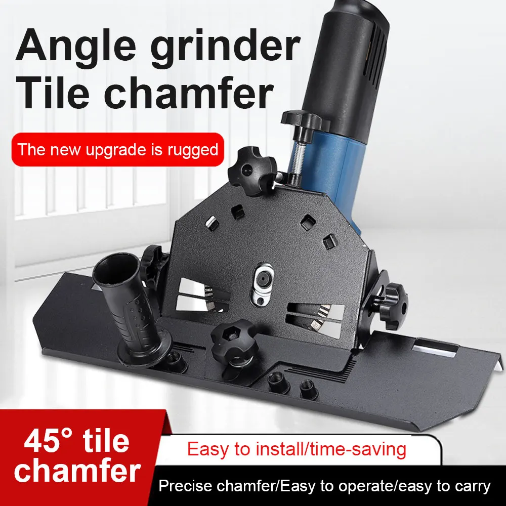 

Tile Chamfering Machine 45° Metal Guide Ceramic Tile Cutter Seat for 115/125 Type Angle Grinder Chamfer Bracket Power Tool Parts