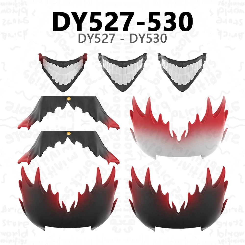 WM6223 WM6224 DY527-530 세트 판매 DAN 애니메이션 액션 피규어 액세서리 빌딩 블록 선물 장난감 어린이 성인용 브릭 DIY