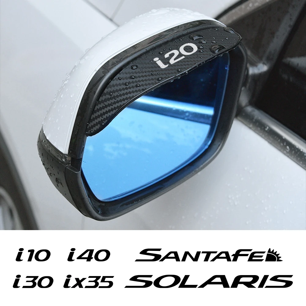 Rearview Mirror Rain Shield Cover Stickers For Hyundai I30 Ix35 Ix20 I10 I20 I40 Santafe Sonata Azera GDI 2pcs