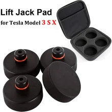 

4pcs Auto Rubber Jack Lift Point Pad Adapter For Tesla Model 3/S/X 2022 2021 Jack Pads with Case Tool Chassis Car Accessories