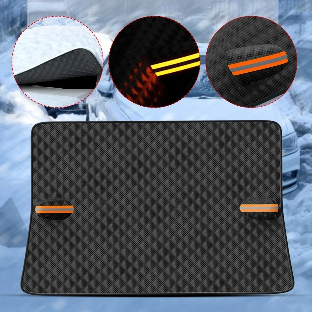 Car Cover Winter Magnetic Suction Universal Style Car Snow Cover Anti-Frost Anti-Freeze Front Windshield Car Window Snow Cover