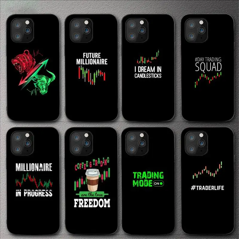 Day Trading Day Trader Trading Phone Case Per Iphone 11 12 Mini 13 14 Pro Xs Max X 8 7 6S Plus 5 Se Xr Shell