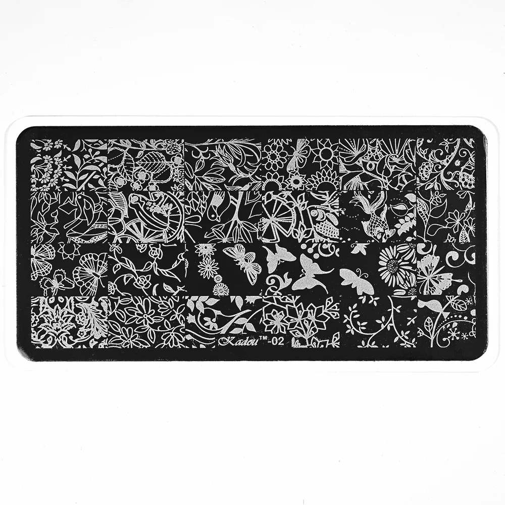 1pc 12x6cm 레이스 프렌치 라인 플라워 네일 아트 스탬핑 플레이트 크리스마스 산타 클로스 인쇄 템플릿 네일 스텐실 매니큐어 도구