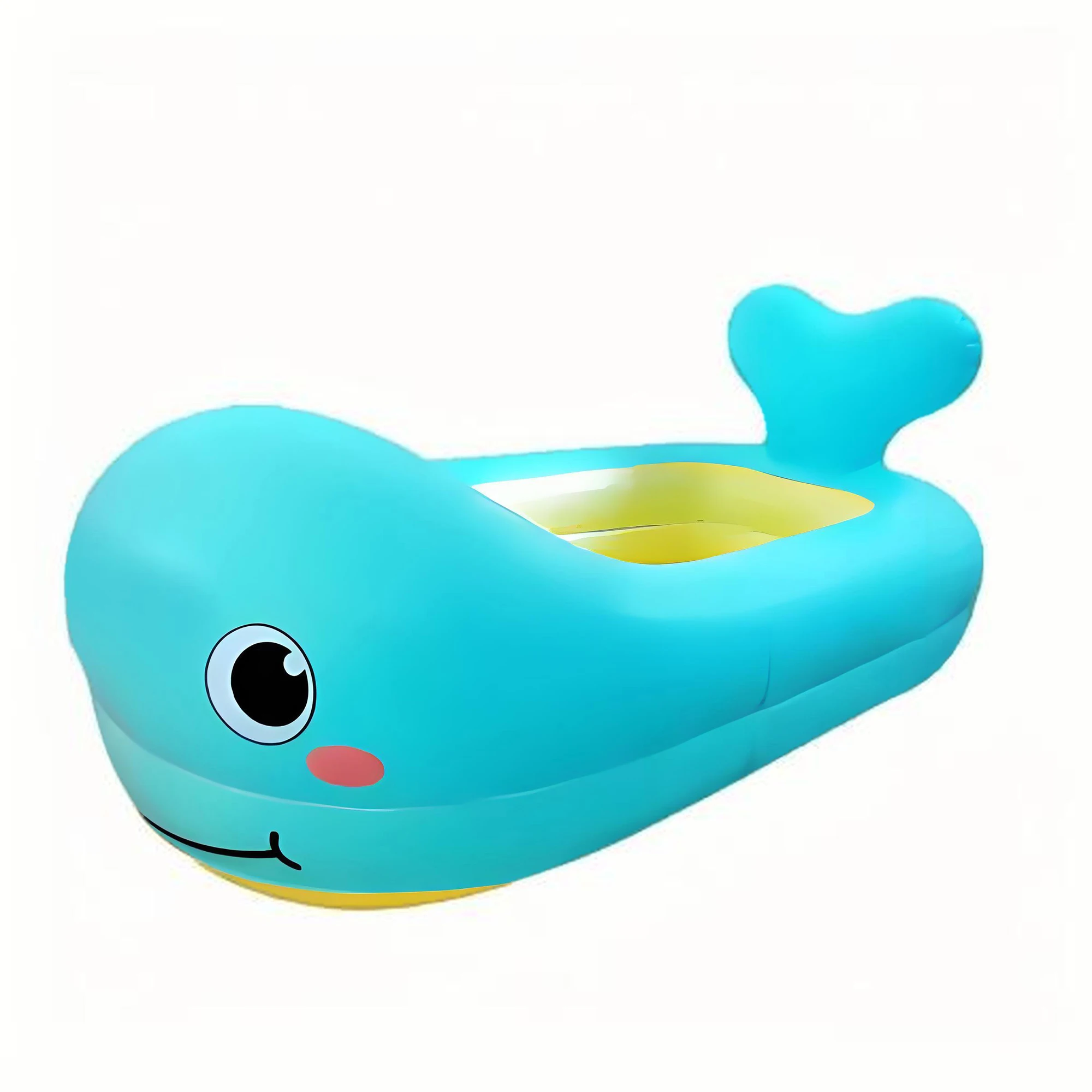 בריכת אמבטיה נפחית לשבת, נפח נייד לא מחליק לתינוקות ופעוטות בגילאי 0-6 חודשים, צהובה