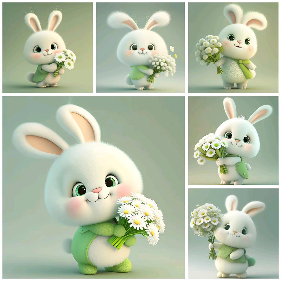 5D-Diamond-Painting-Cartoon-Rabbit-Diamond-Mosaic-Embroidery-Full-Round ...