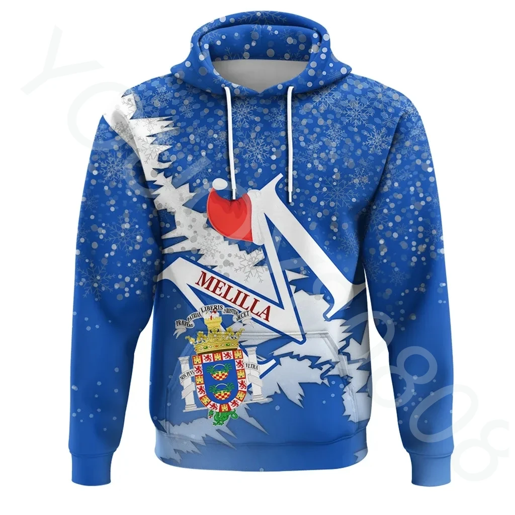 

New Men's Sweater African Clothing Melilla Hoodie Christmas Style Print Retro Harajuku Street Sportswear