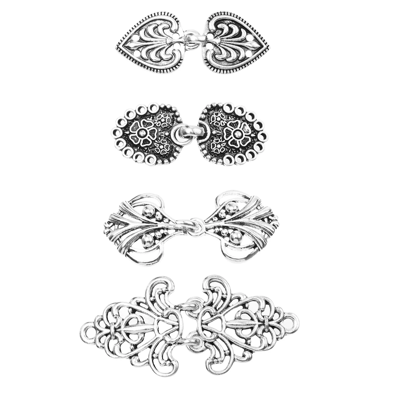 레트로 망토 버클 아연 합금 케이프 패스너 치파오 가디건 코트 DIY 버튼 액세서리 수공예 재봉 용품