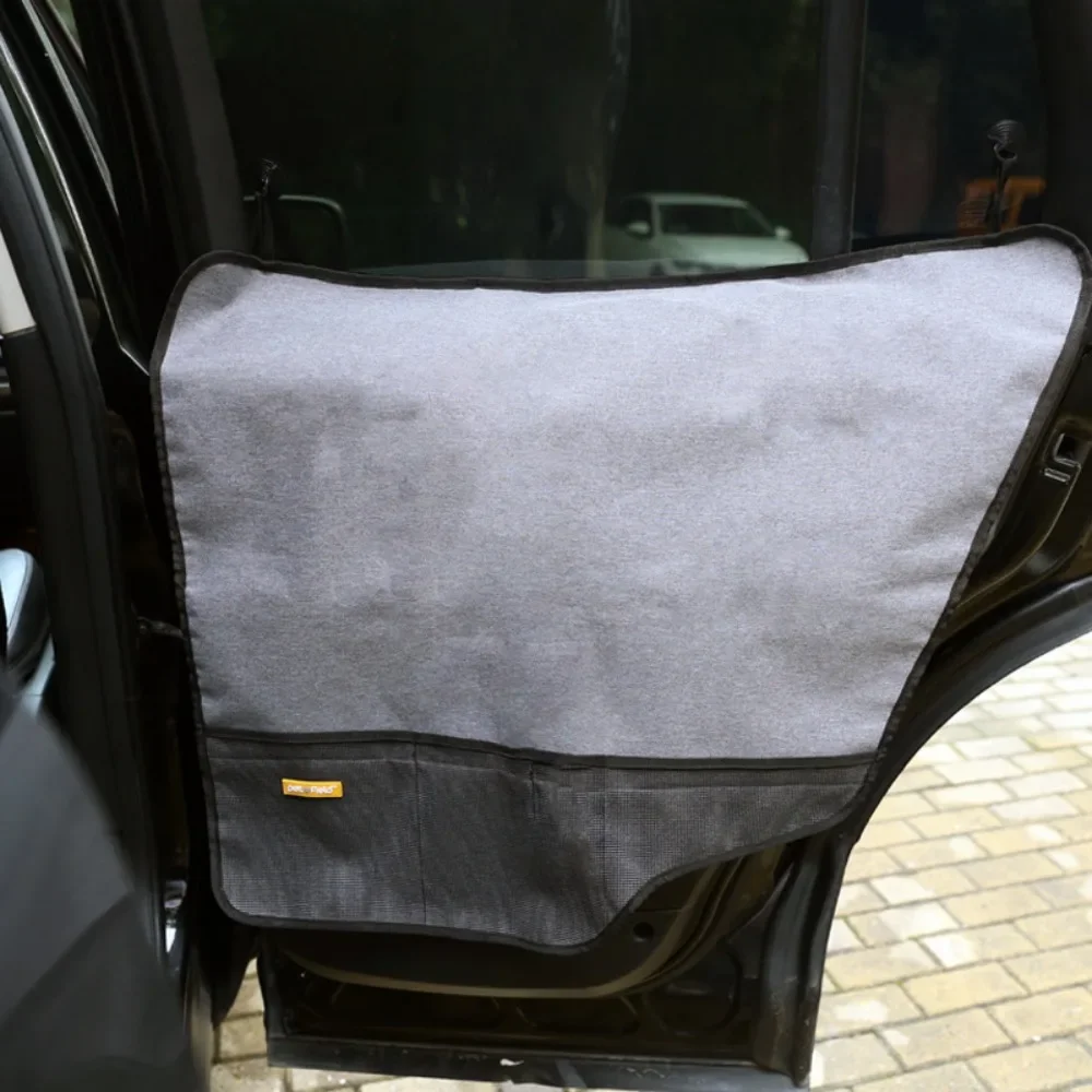 애완동물용 자동차 도어 프로텍터, 자동차 도어 가드, 두꺼운 애완동물 긁힘 방지 차량 도어 커버, 세척 가능 방수 간편 설치