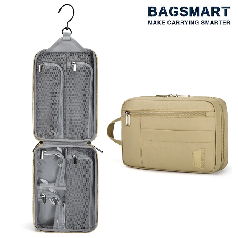  Toiletry Bag for Men,BAGSMART Travel Bag,Dopp Kit with