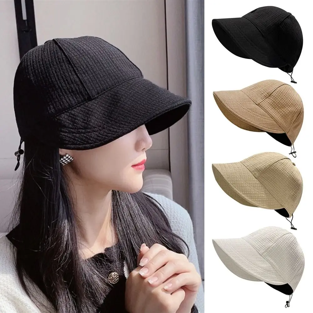 Women Summer Sun Hat Bucket Hats for Women Men Outdoor Beach Adjustable Sun Visor Hat Foldable Fisherman Cap
