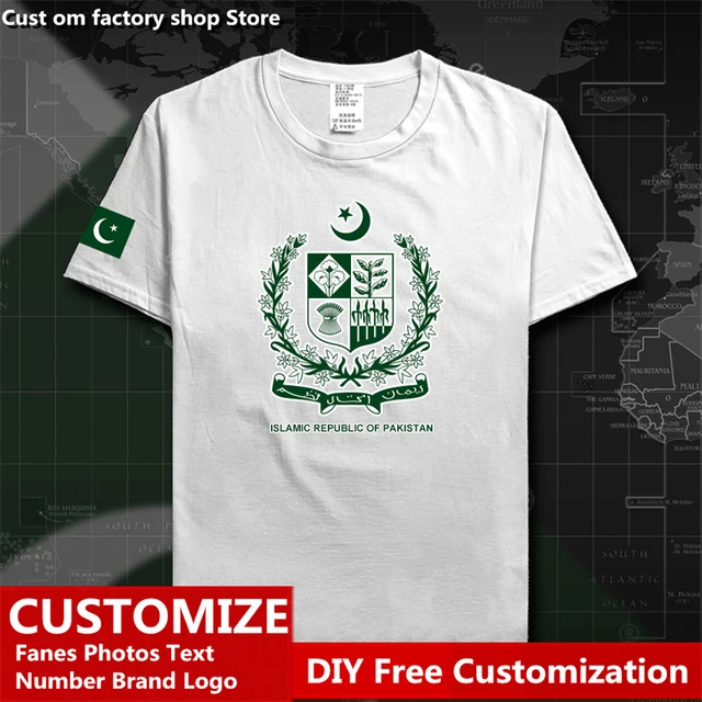 smukke grinende Husk Pakistan Country Flag ​T shirt Custom Jersey Fans Name Number Brand LOGO  Cotton T-shirts Men Women Loose Casual Sports T-shirt _ - AliExpress Mobile