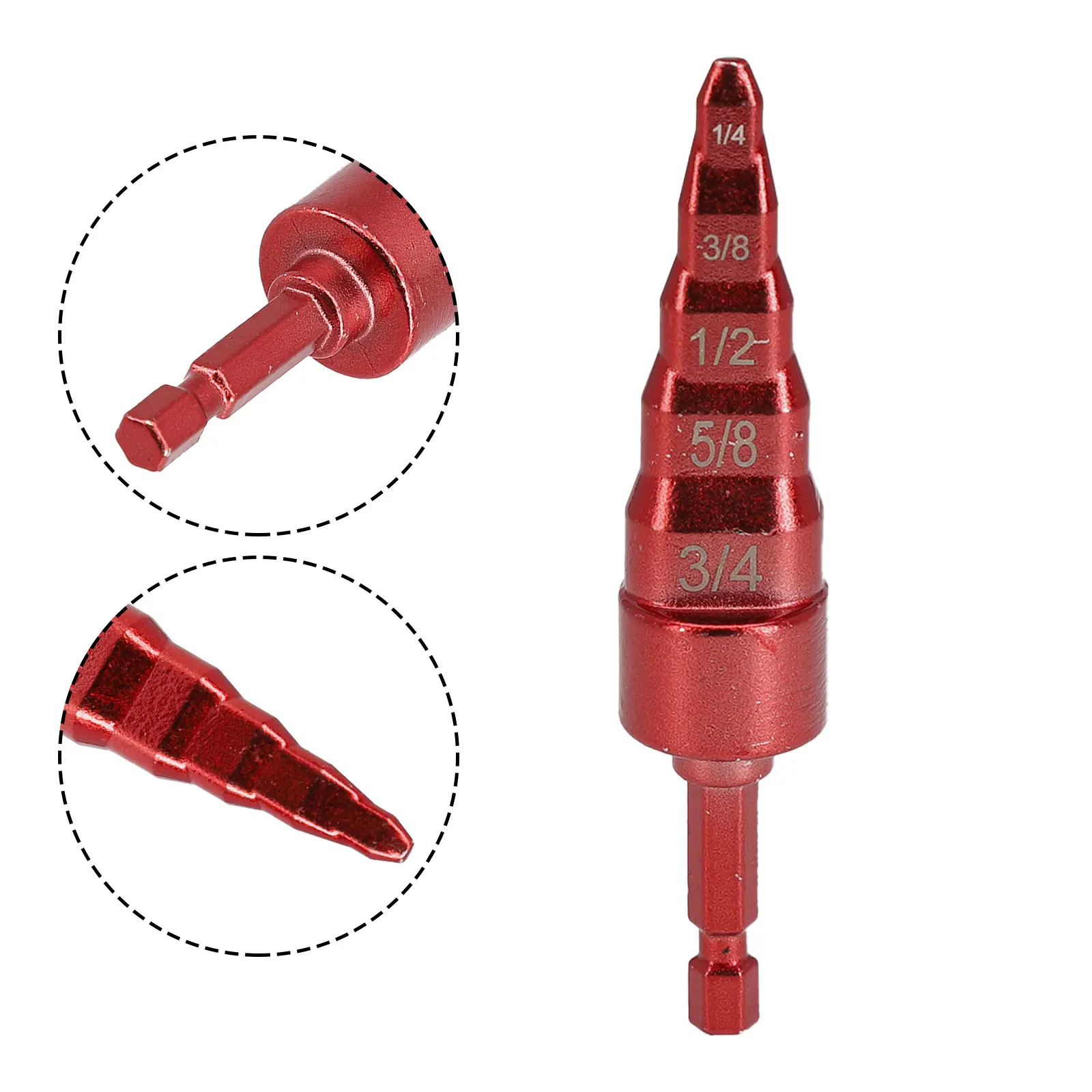 1pc Repair Tool Air Conditioner Copper Pipe Expander Swaging Drill Bit Set 5 In 1 Swage Tube Expander Soft Copper Tubing Tools ratchet eccentric cone type flaring tool dszh st r806a copper pipe expander set copper pipe flaring tool