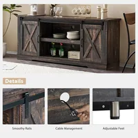 4-Piece Farmhouse Table Set,Coffee Table& Two End Tables,Side Table with Charging Station and USB Ports 2