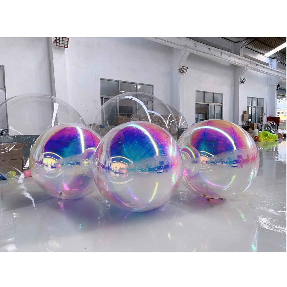 Giant Inflatable Mirror Ball Durable Floating Sphere Giant Inflatable Mirror Balloon For Disco Party Wedding Event Decoration 6