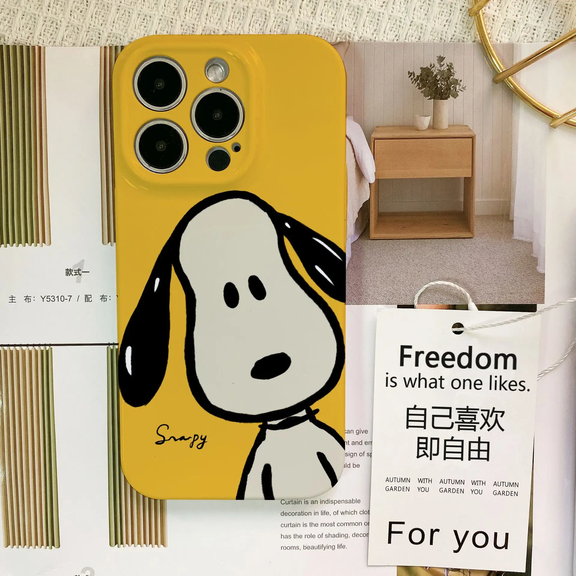 thumbnail image 1 of Funda de teléfono de Anime Snoopy Hello Kitty Sanrio para iPhone 15, 14, 13, 12, 11 Pro Max, Xr, X, 7, 8, 14 Plus, bonita funda de dibujos animados a prueba de golpes, 1 of 5