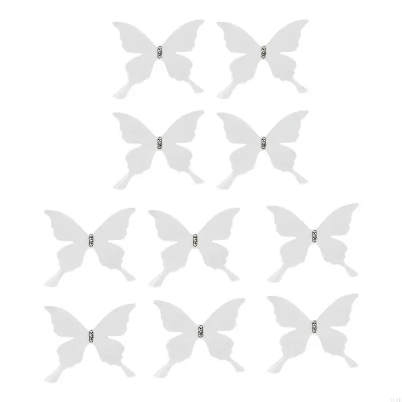 10pcs Vorhang Dekorative Stecknadel Schmetterling Sicherheitsnadel Verzierungen Stift für Vorhangdekoration Zubehör Y08E – Detail 1
