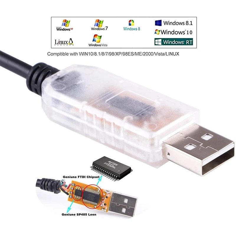 USB К DMX Интерфейсному Адаптерному Кабелю 6 Футов Длина.
