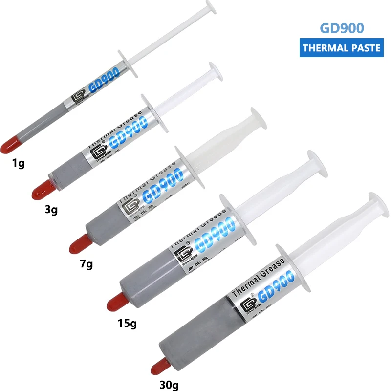 Paste Térmica Condutora Térmica do Silicone da Graxa 1g 7g 15g 30g Gd900 Composto do Dissipador de Calor para pc Cpu Gpu Led Vga 1