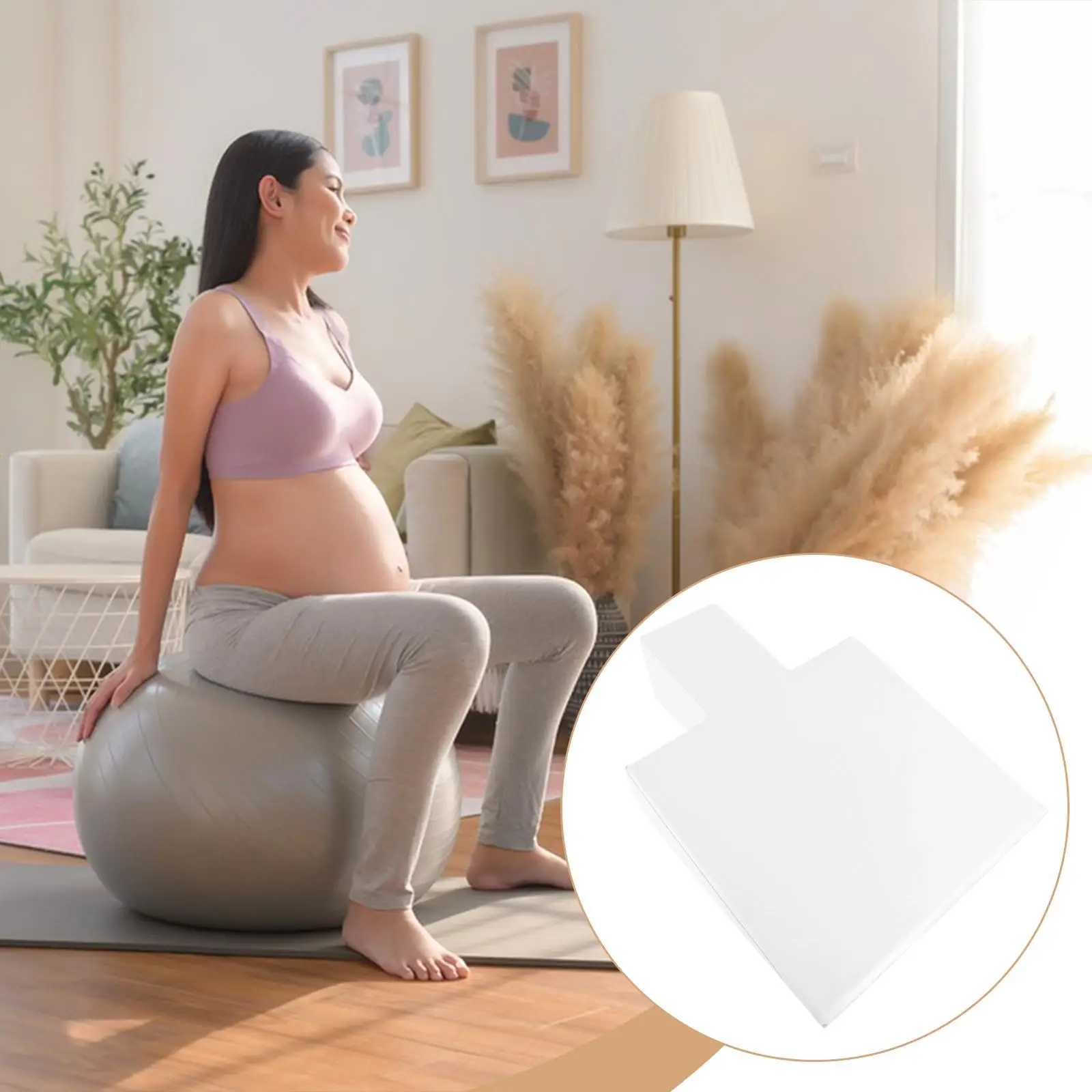 Wedge Block for Pilates Reformer Machine, Raises Block Upholstered Wedge for Balance Fitness Training Stretching Muscle Building Wedge Block for Pilates Reformer Machine, Raises Block Upholstered Wedge for Balance Fitness Training Stretching Muscle Building