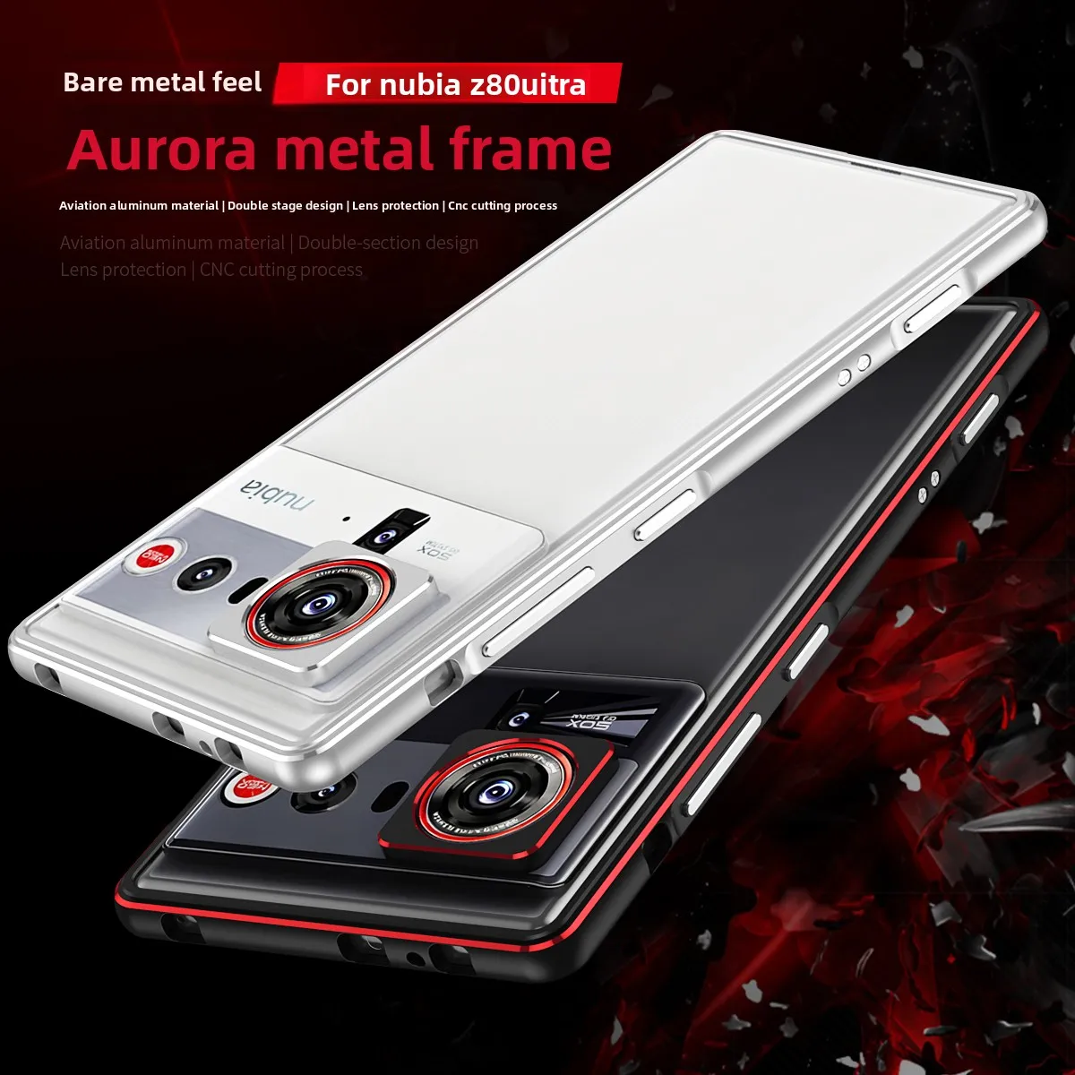 Premium Metal Frame Phone Case with Lens Protection and Heat Dissipation Features