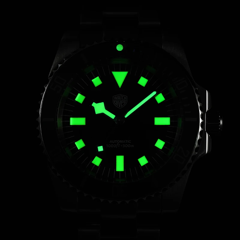 Watchdives WD1969 Dives Watch Retro Snowflake NH35 Mechanical Watch Domed Sapphire Crystal Wristwatch 300M Luminous Mens Watches