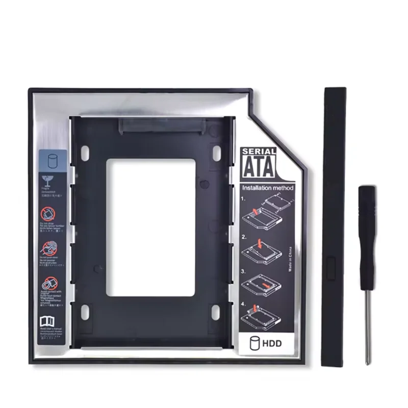 Full Aluminum Hard Disk Tray 12.7/9.5 Inch Laptop Mechanical Sata3 Ssd Solid State Drive Drive Support Bracket Hdd Caddy
