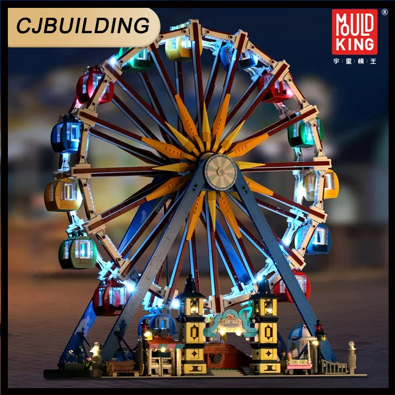 

Mould King 11006 Remote Control Ferris Wheel Compatible 10247 15012 Buidling Blocks Bricks Educational RC Toys Birthday Gifts