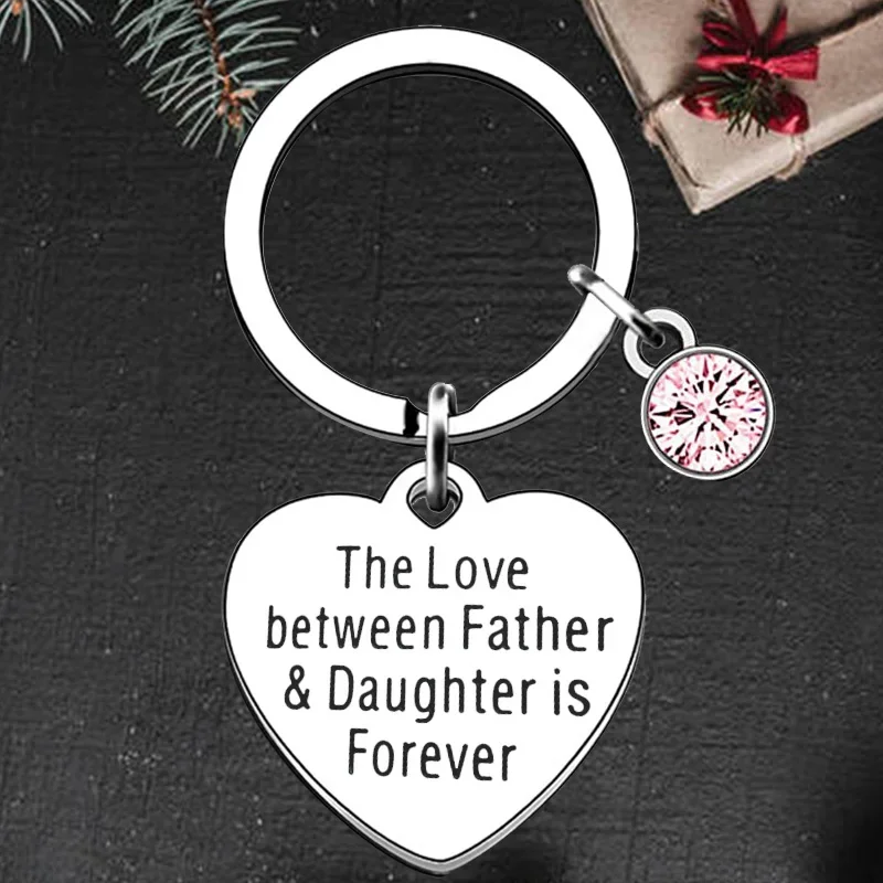 

Cute The love between father and daugther Keychain Pendant dad gift Key Chains Father's Day Gift
