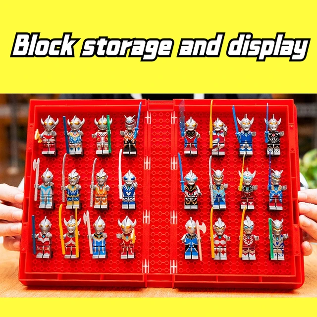 Caja de almacenamiento LEGO con tapa para niños, juguetes, bloques de  construcción, piezas de rompecabezas, caja de clasificación Lego, caja de  plástico, organizadores de almacenamiento - AliExpress