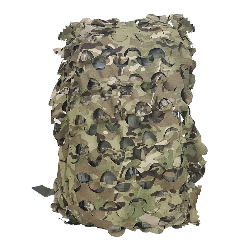 

3D Camo Net Backpack Cover 60L 80L Laser Cut Camouflage Hunting Backpack Cover Paintball Paratrooper Outdoor Hunting Accessories