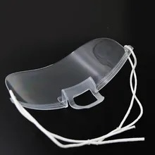  5pcs Transparent Smile Mask Catering Waiter Chef Anti-Fog Hygiene Masks Special Food Plastic Kitchen Restaurant Sanitary Tools 