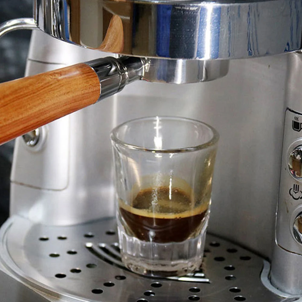 51mm Coffee Bottomless Portafilter Filter Basket & Wooden Handle Replacement Delonghi EC680 EC685 Coffee Machine Tool coffee machine adapter parts coffee machine filter bowl coffee powder handle