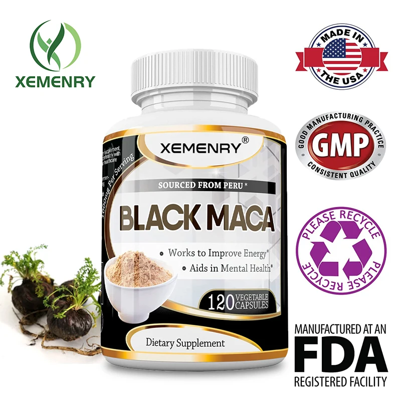 Premium Black Maca Extract Men's Health Products, Dietary Supplements