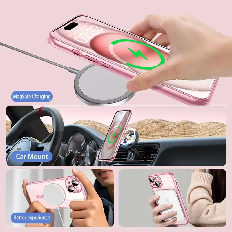 Clear Plating Ultrathin Silicone Case For iPhone 16 15 14 thumbnail 11