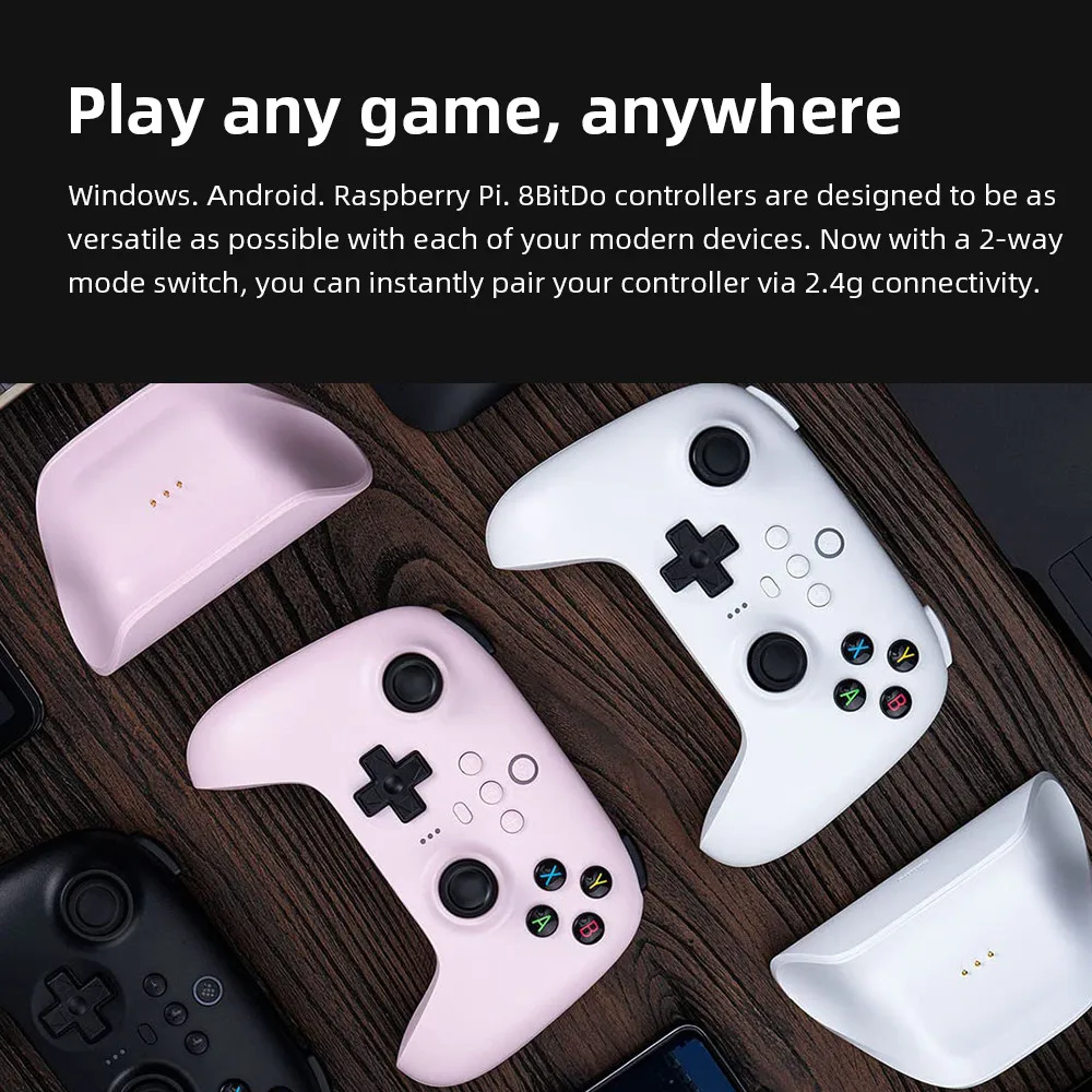 8BitDo Ƽ  2.4G  Ʈѷ,  ũ, PC,  10, 11, ȵ̵  ũ 
