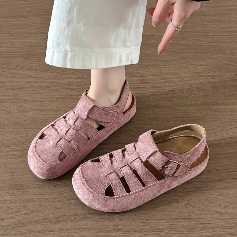 Shoes Socket Chanclas Flats Women's Sandals Fashion Hollow