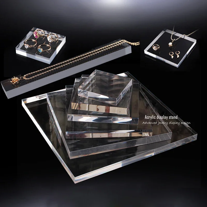 Acrylic blocks Jewelry holder Jewellery organizer display stand for Bracelet Necklace Ring earring cosmetics perfume tray case jewelry display stand jewelry display frame