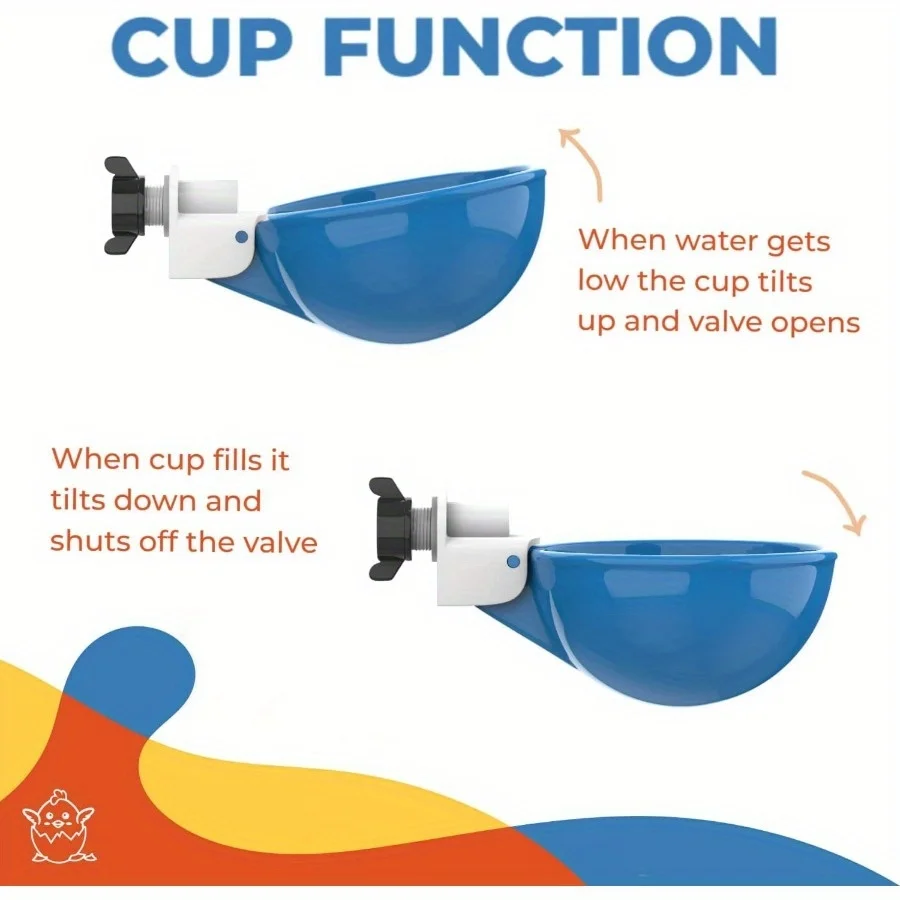 5/10Pcs Automatische Trinknapf Huhn Trinker Hängen Wasser Tasse Nippel Futter Vögel Wasser Schüssel Trinker Tassen für hinterhof Geflügel – Detail 3