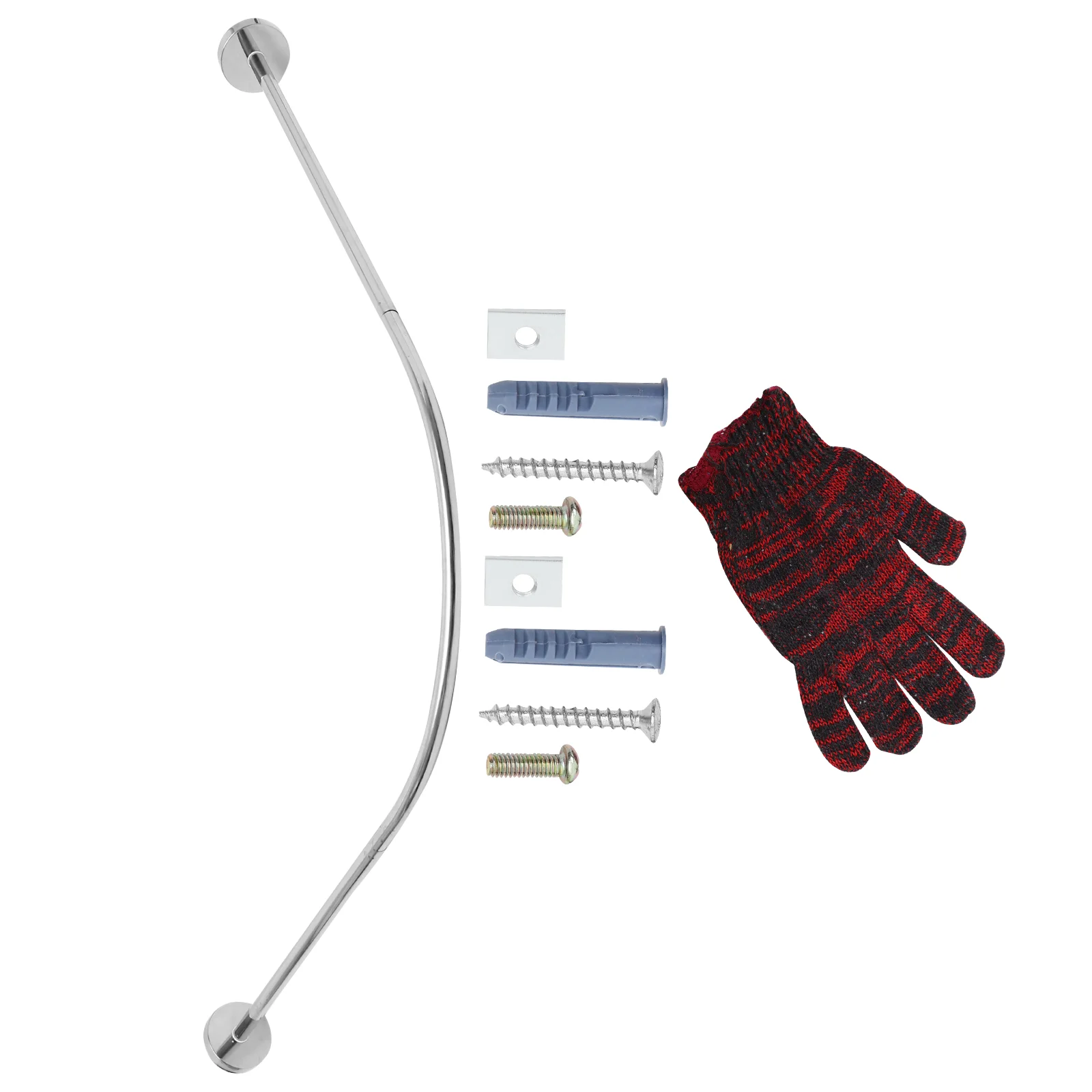 

Shower Curtain Rods Curved Shower Rod Stretchable Corner Shower Curtain Rod