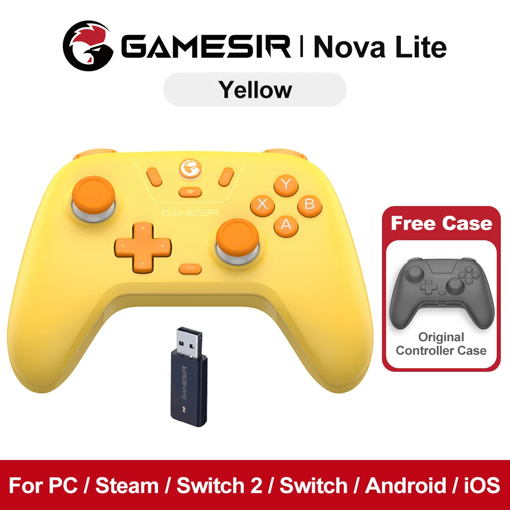 GameSir Nova Lite Multi-Platform Gamepad with Tri-Mode Connectivity and Hall Effect Sticks