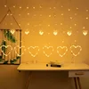 Fairy Curtain Light Love Heart Style Battery Powered Wire String Lights Suitable for Valentine's Day Wedding Birthday Decoration 4