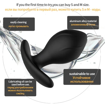 Silicone Anal Butt Plug Masturbator Anal Toys For Women Vibrate Dildo Female GSpot Sex Toys for Adults18 Erotic toy anal trainer 5