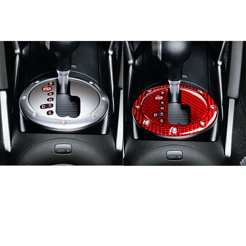 

For Audi TT 8N 2001 2002 2003 2004 2005 2006 Car Stickers Carbon Fiber red Gear shift Panel Frame Trim Interior Car Accessories
