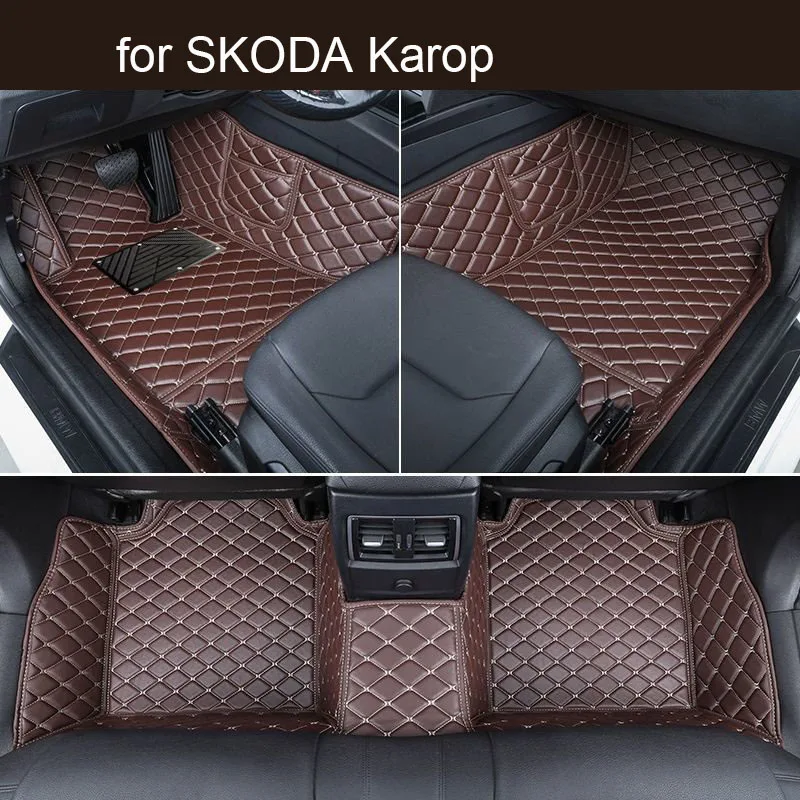 

Car Floor Mats for SKODA Karop 2018 Accessories Auto Carpets
